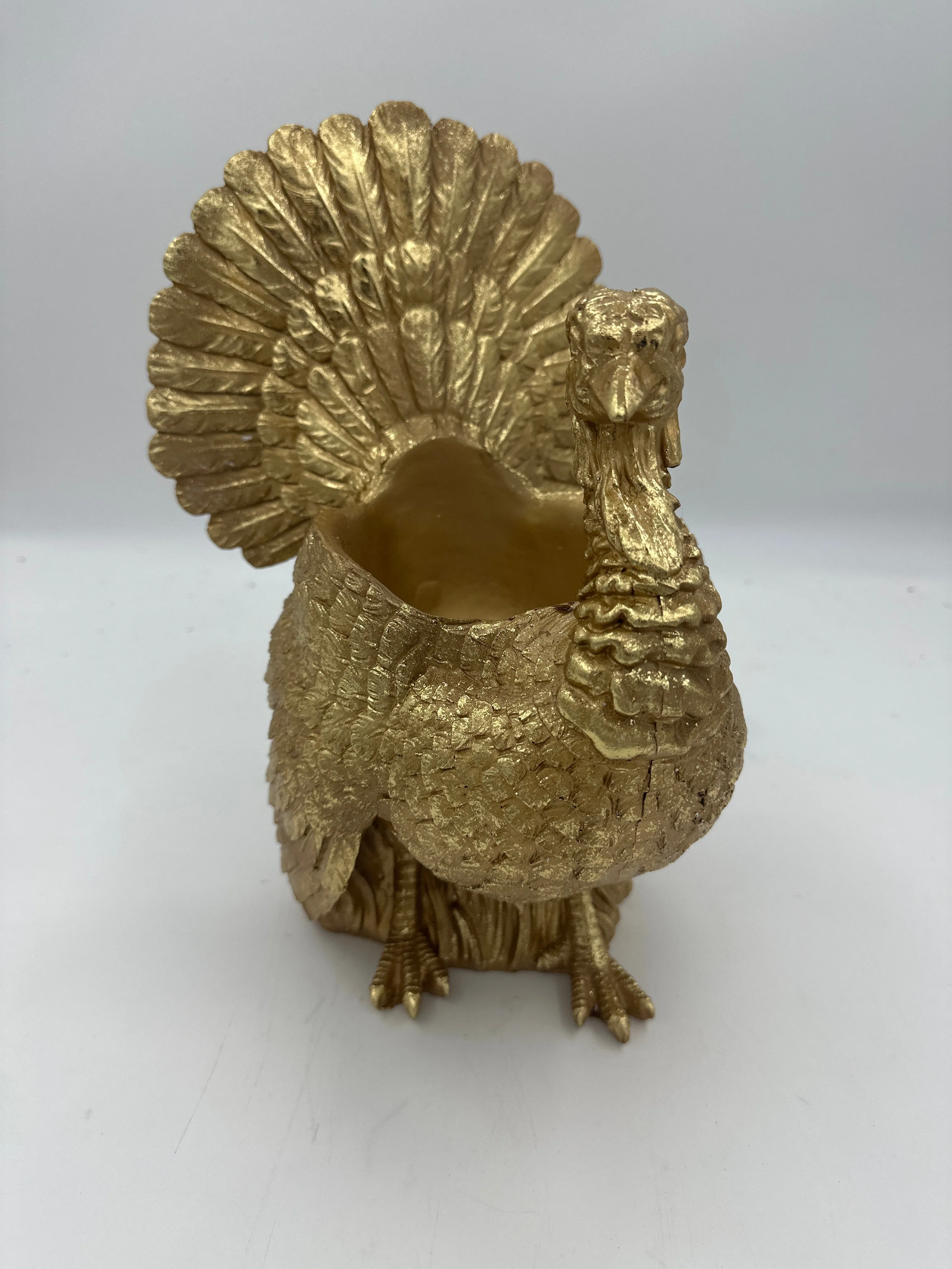 13.75" Gold Turkey Container