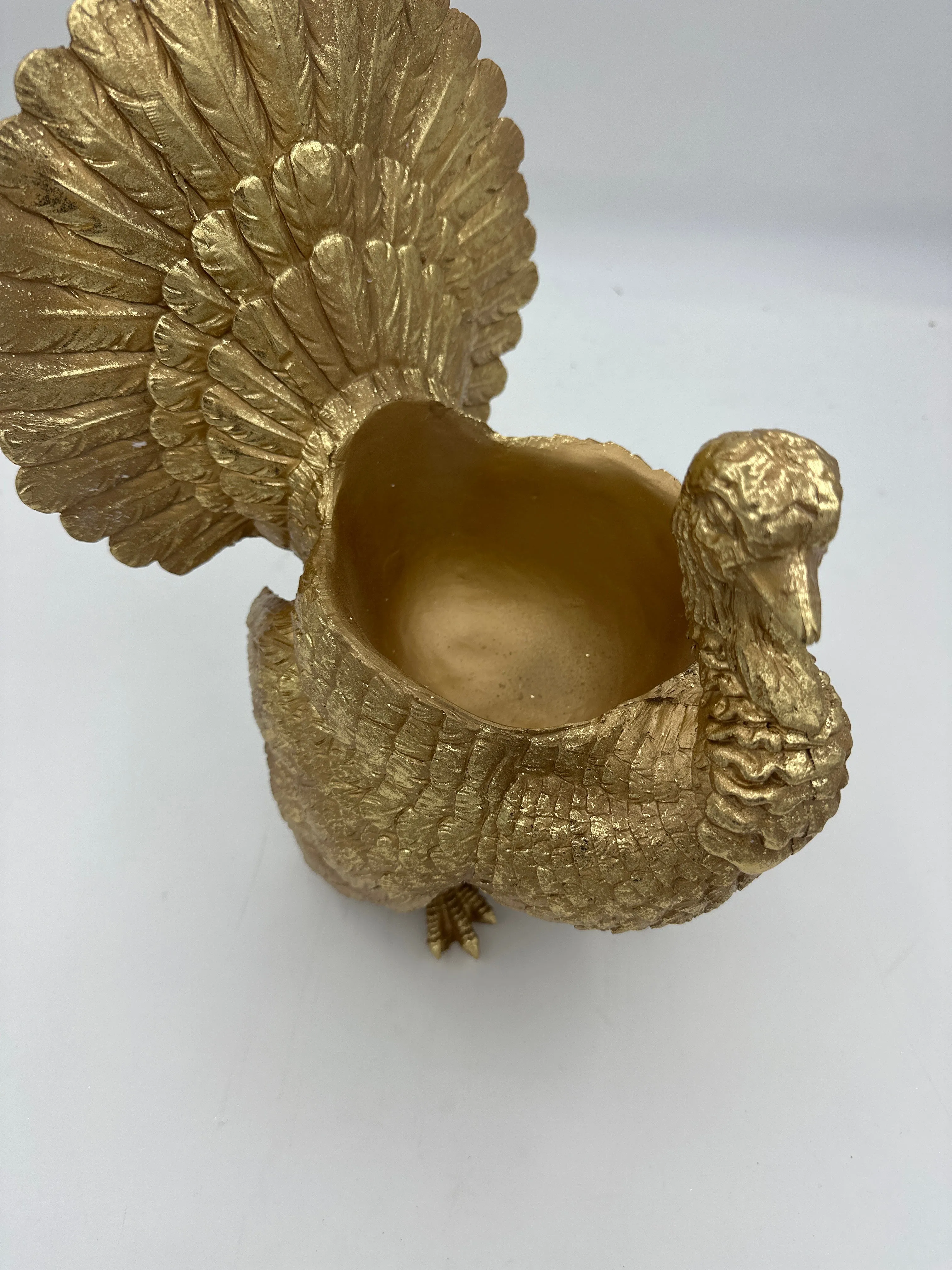 13.75" Gold Turkey Container