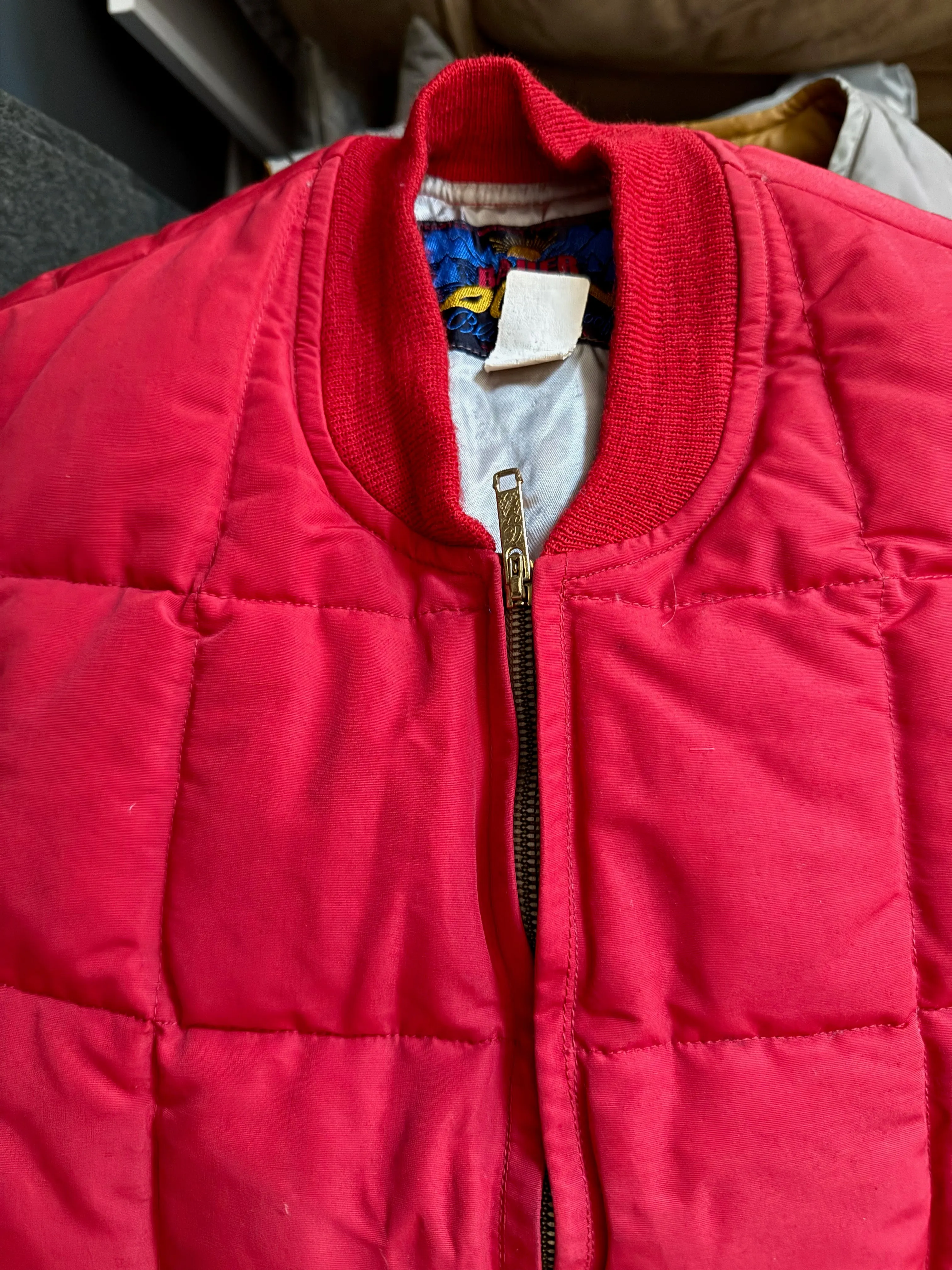 1960s Eddie Bauer Down Blizzard Proof Vest Red