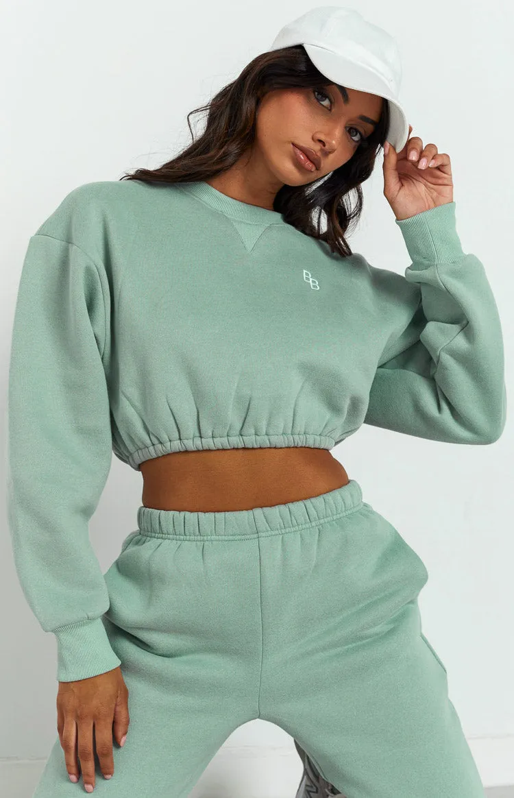 Annie Mineral Cropped Sweater