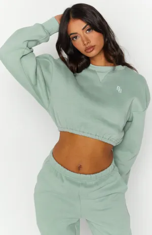 Annie Mineral Cropped Sweater