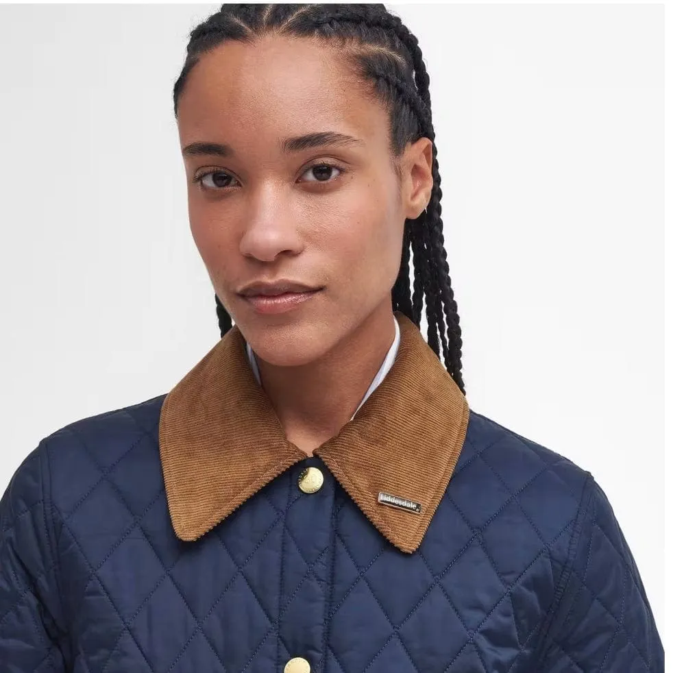 Barbour Modern Liddesdale Quilted Jacket In Navy