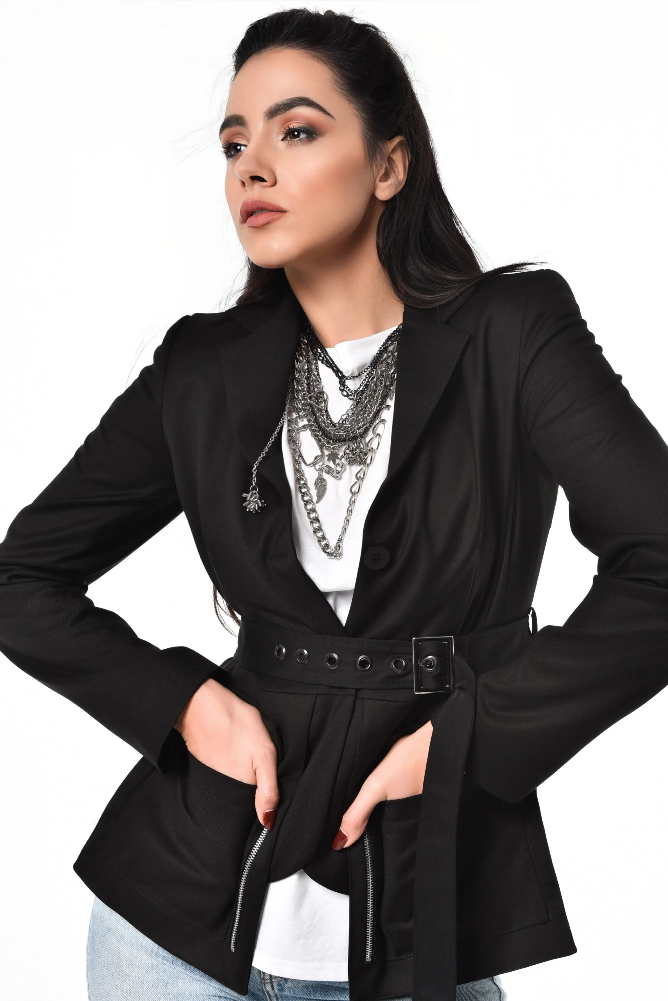 Black Belted Blazer