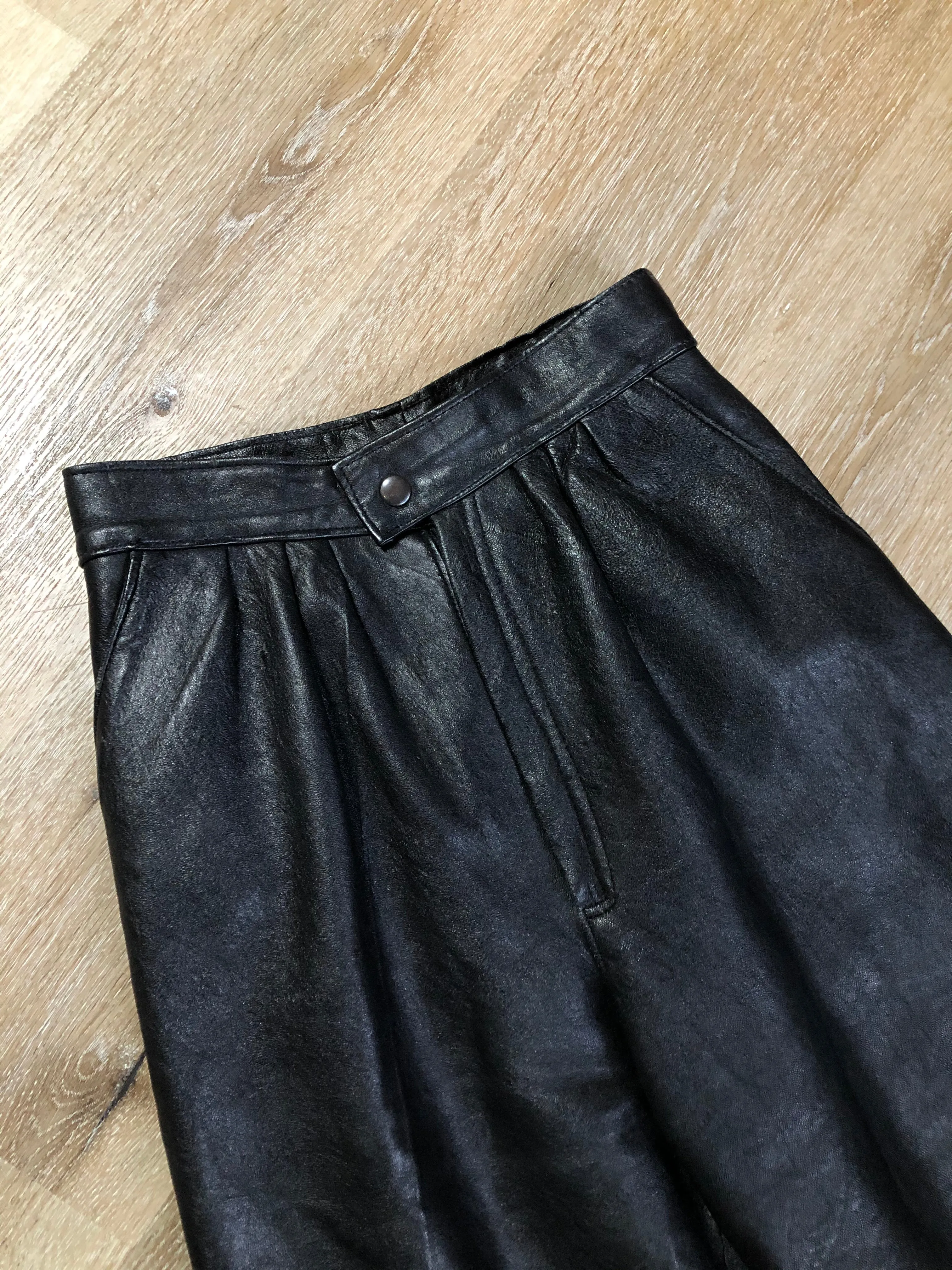 Black Leather Pants, SOLD