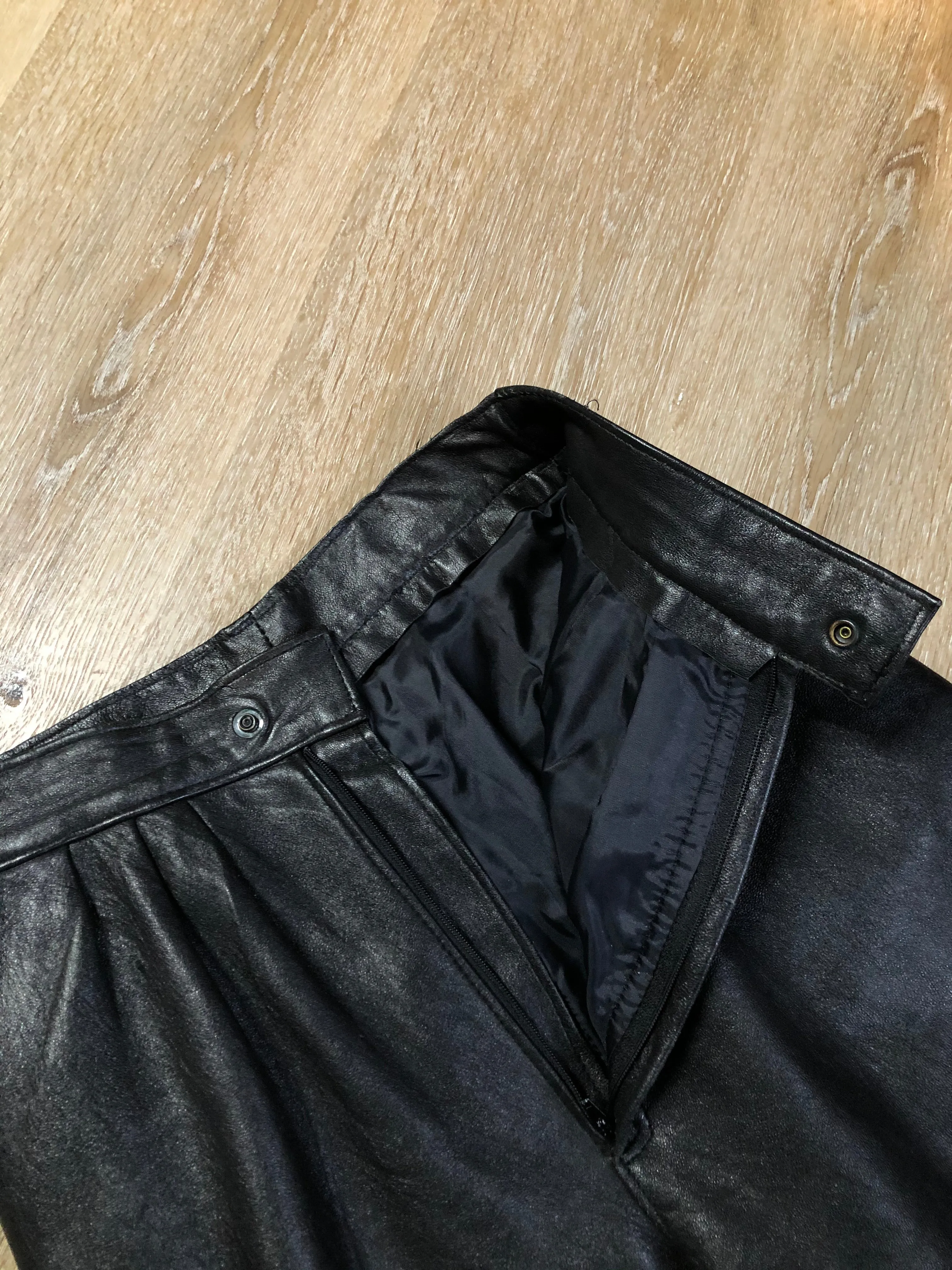 Black Leather Pants, SOLD