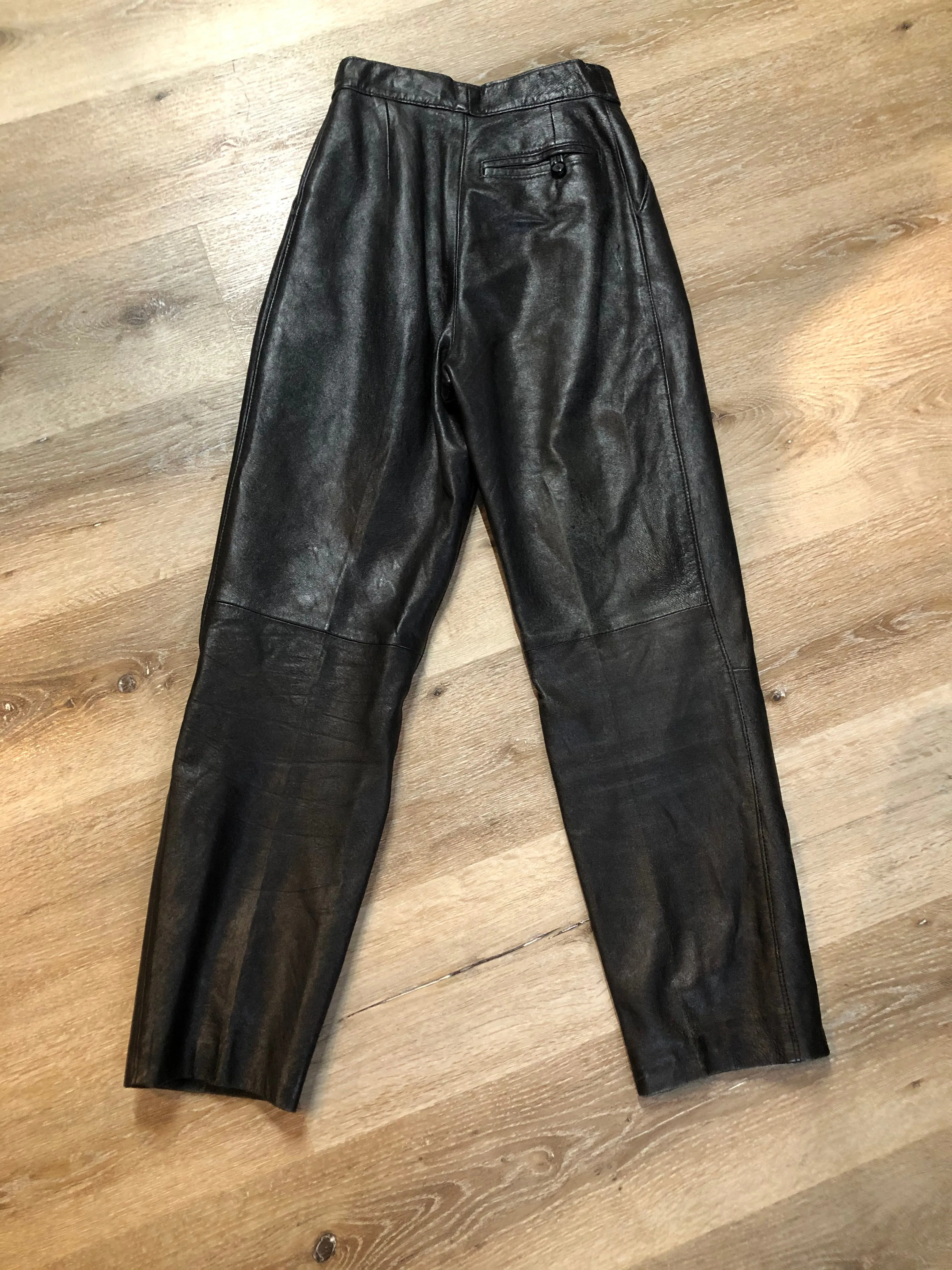 Black Leather Pants, SOLD