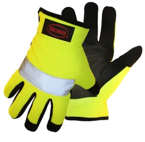 Boss 991M Mechanic Gloves, M, Open Cuff, Synthetic Leather :PR: QUANTITY: 1