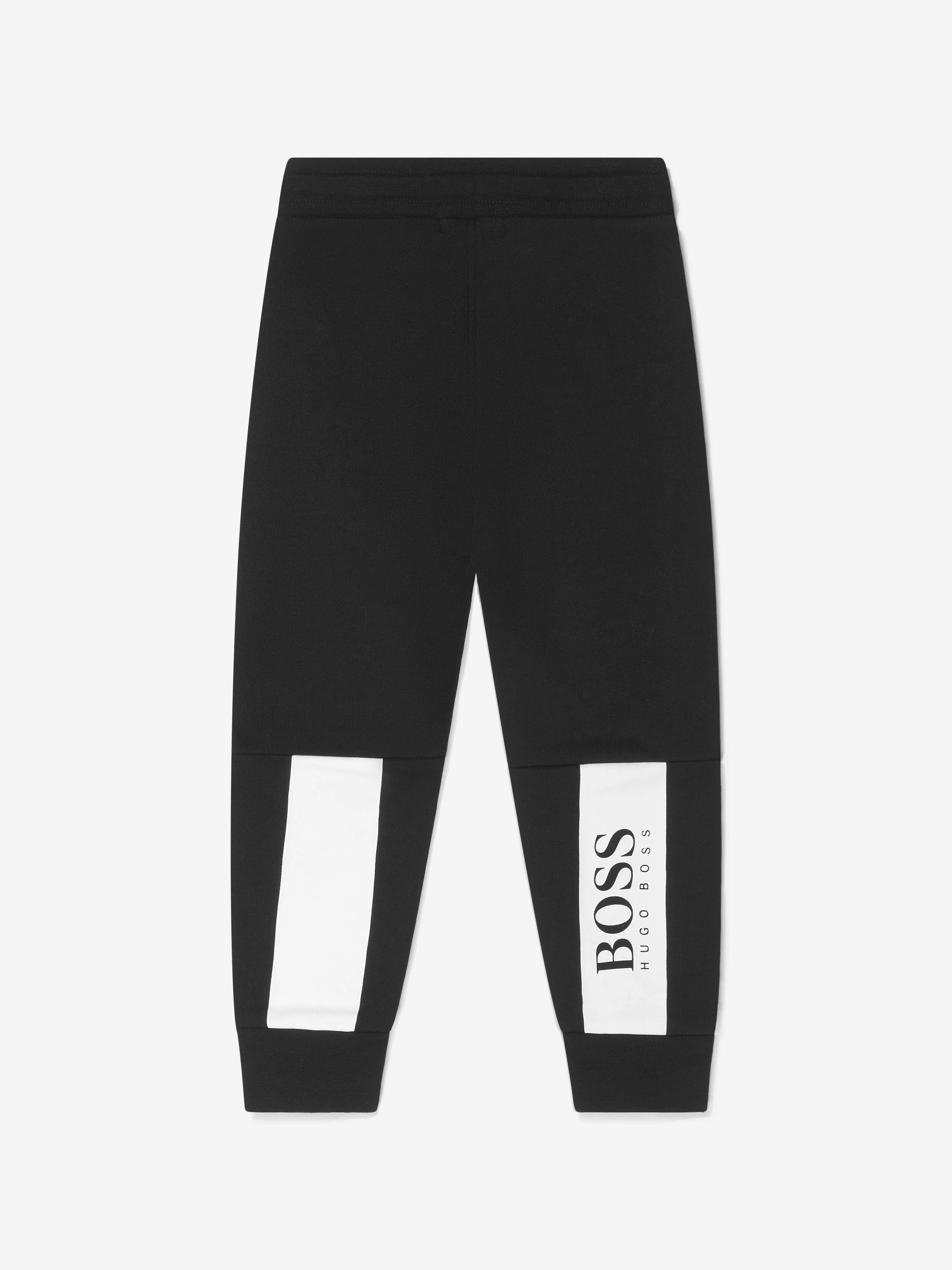 BOSS Boys Cotton Fleece Logo Print Joggers