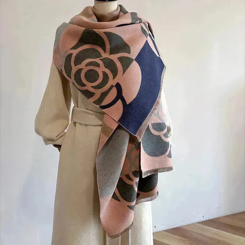 Cashmere Dual-use Warm Winter Vintage Scarf Women