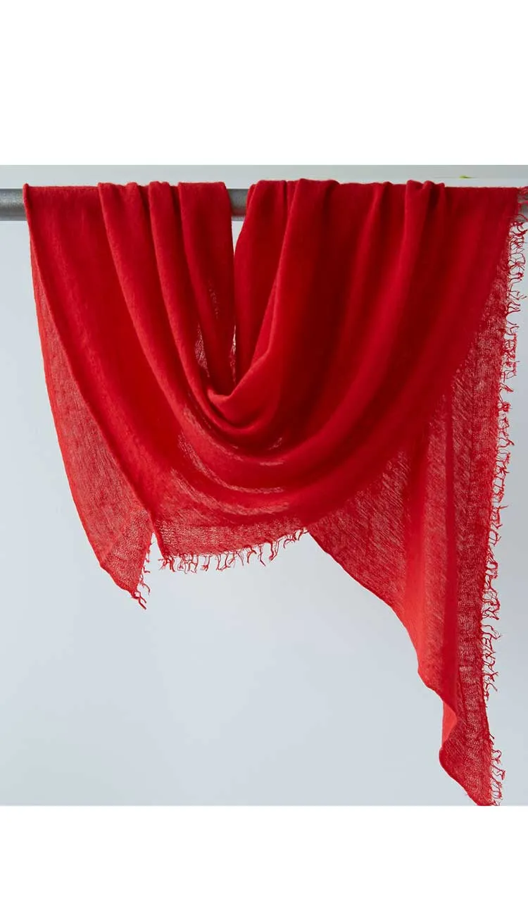 Cashmere Love Scarf Mini - Tomato Red