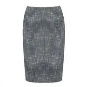 Checked Wool Skirt