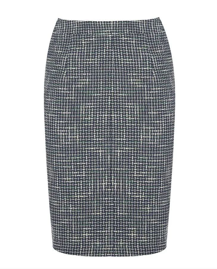 Checked Wool Skirt