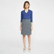 Checked Wool Skirt