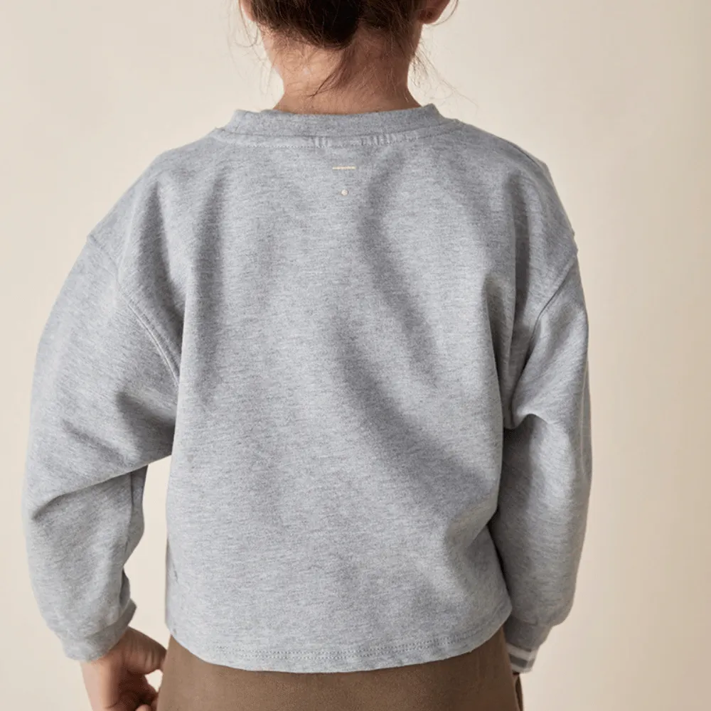 Cropped sweater - Organic cotton fleece