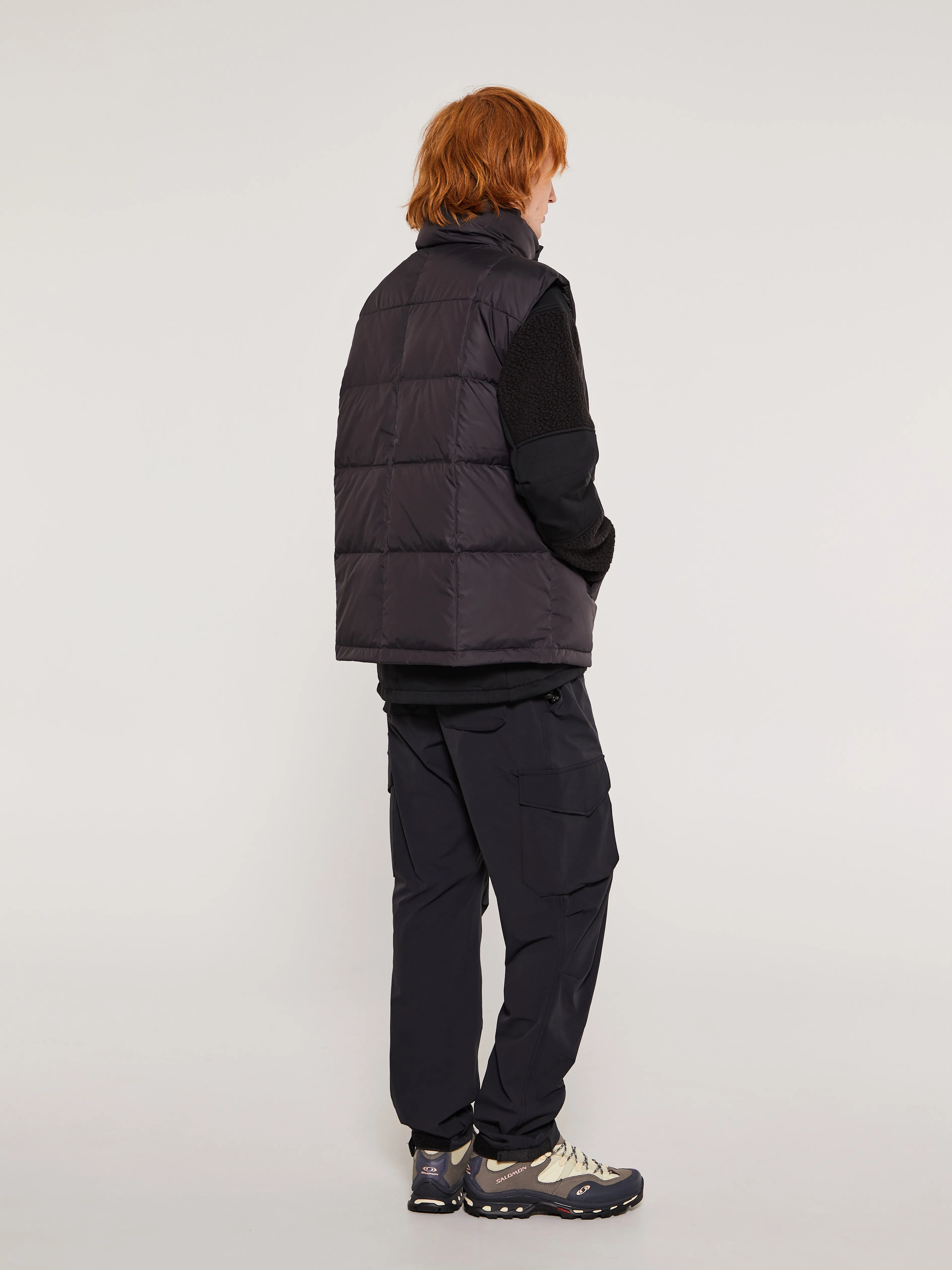 Dyngja Down Vest in Obsidian