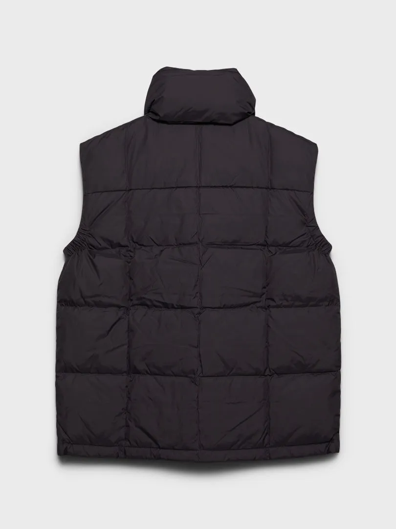 Dyngja Down Vest in Obsidian