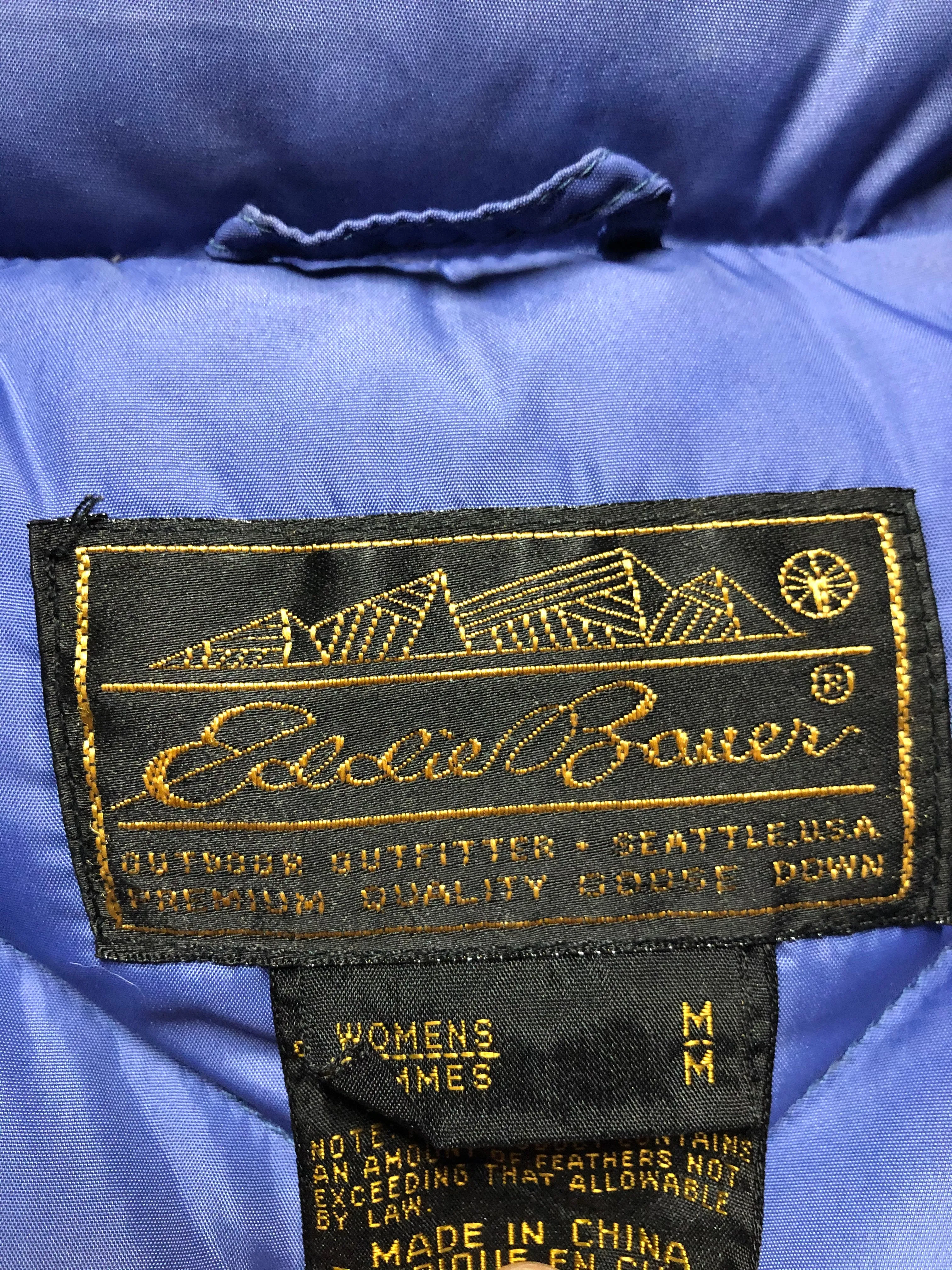 Eddie Bauer Purple Down Filled Vest