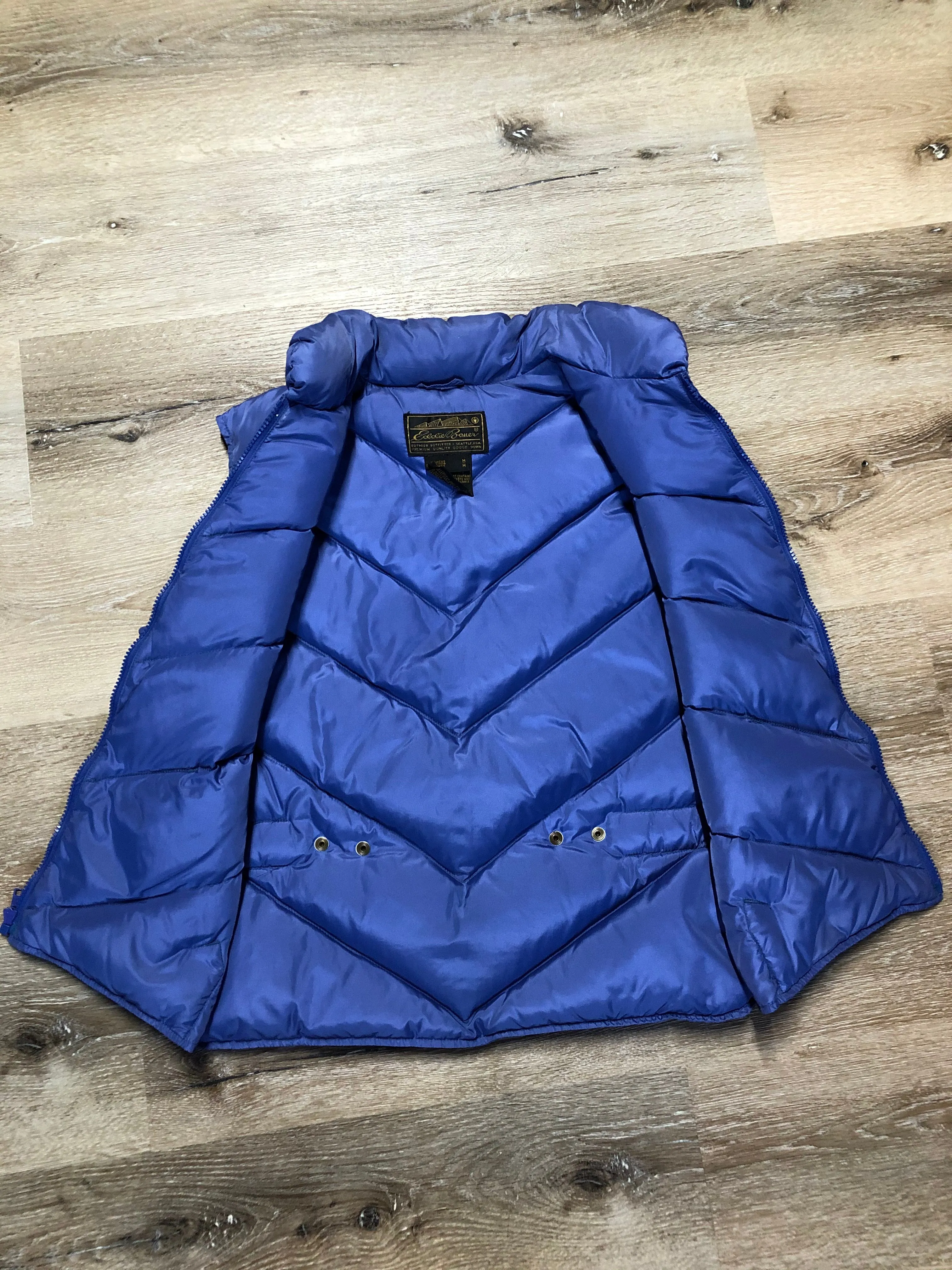 Eddie Bauer Purple Down Filled Vest