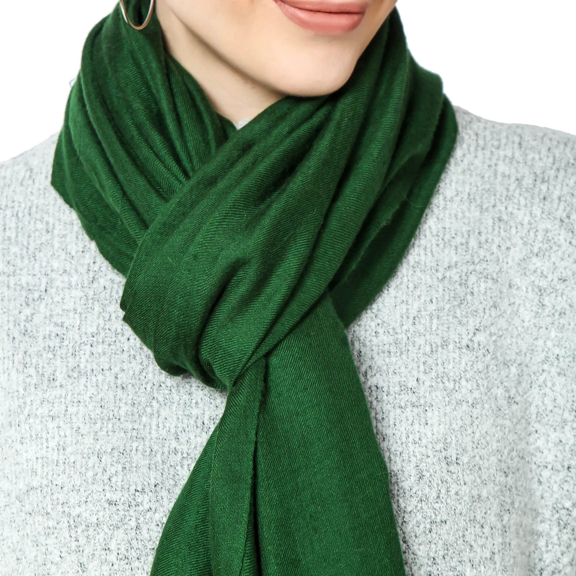 Green Cashmere Scarf