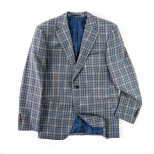 Grey Check Wool Sport Coat