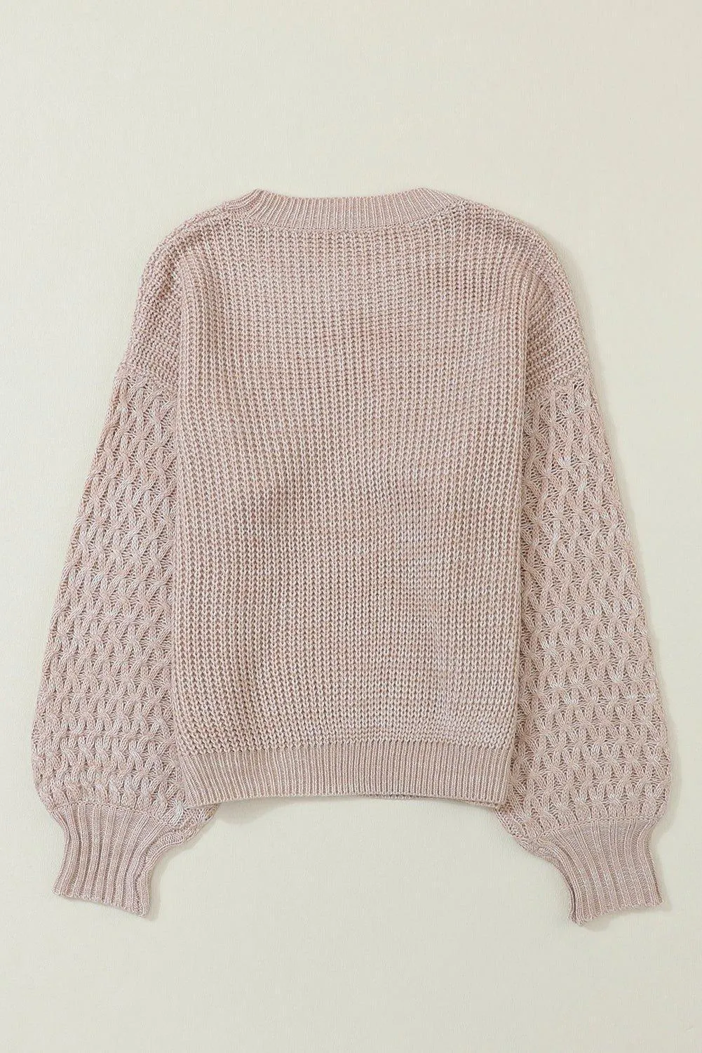 Kenzie Cable Knit Drop Shoulder Sweater