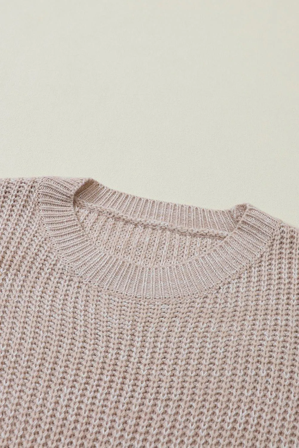 Kenzie Cable Knit Drop Shoulder Sweater