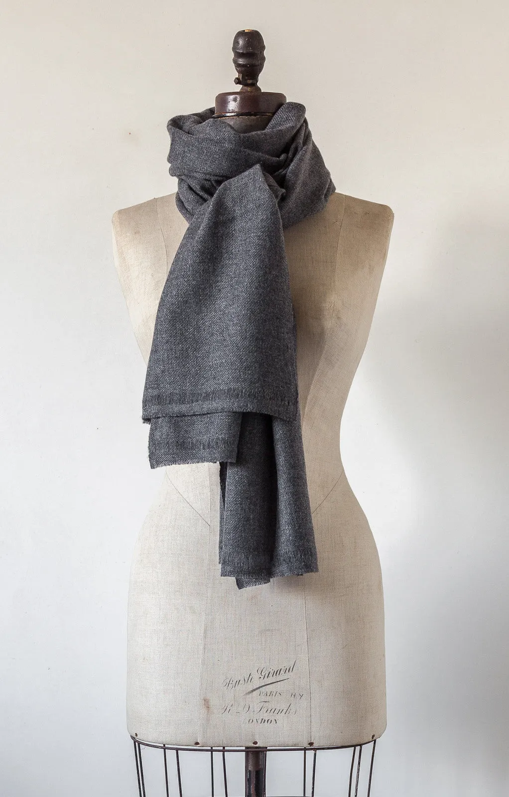 Large Hand Loomed Cashmere Scarf