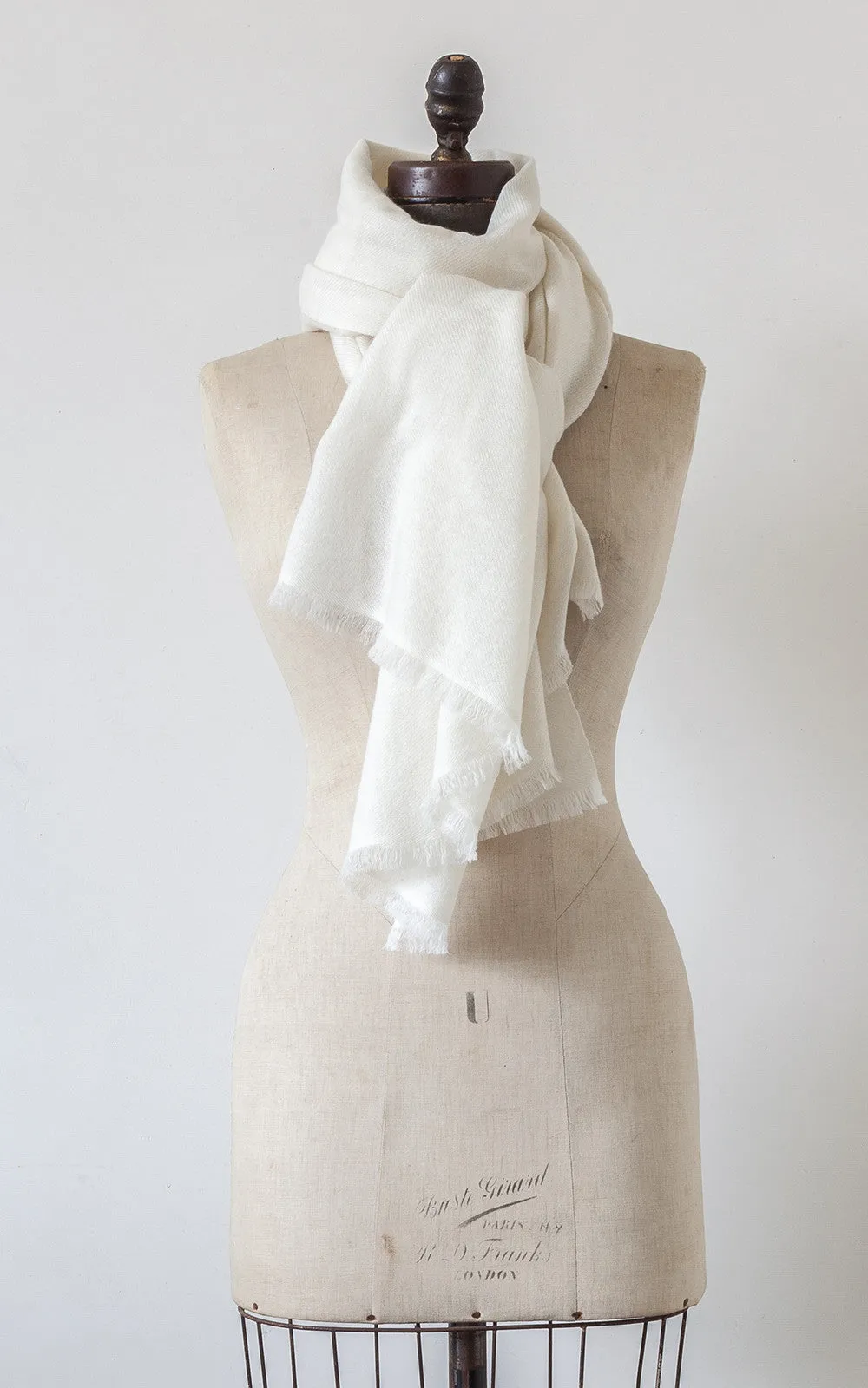 Large Hand Loomed Cashmere Scarf