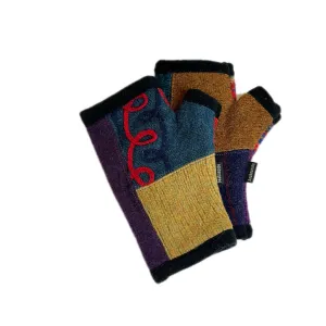 Lined Fingerless Gloves in Fun Muted Colors