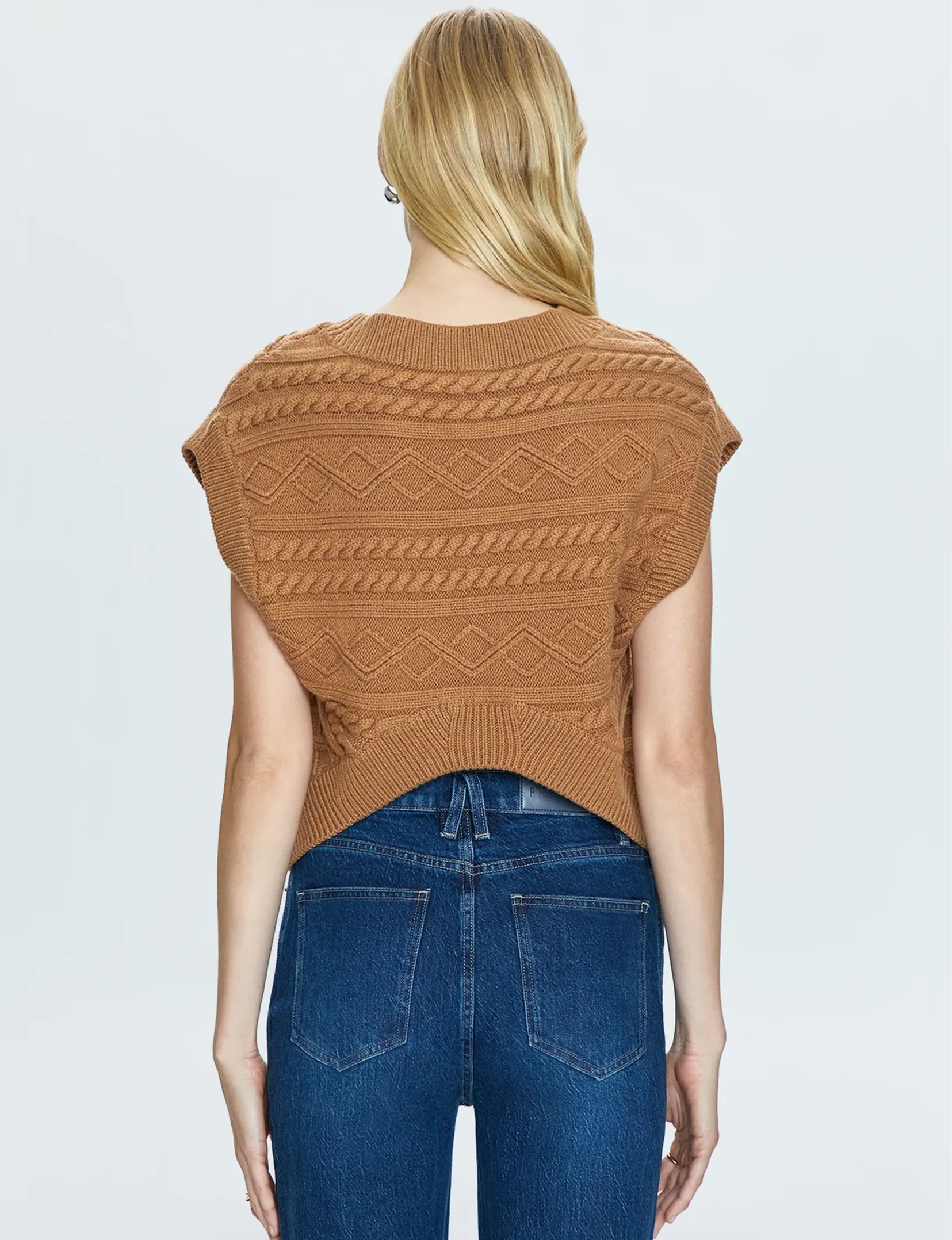 Marta Sweater Vest, Caramel