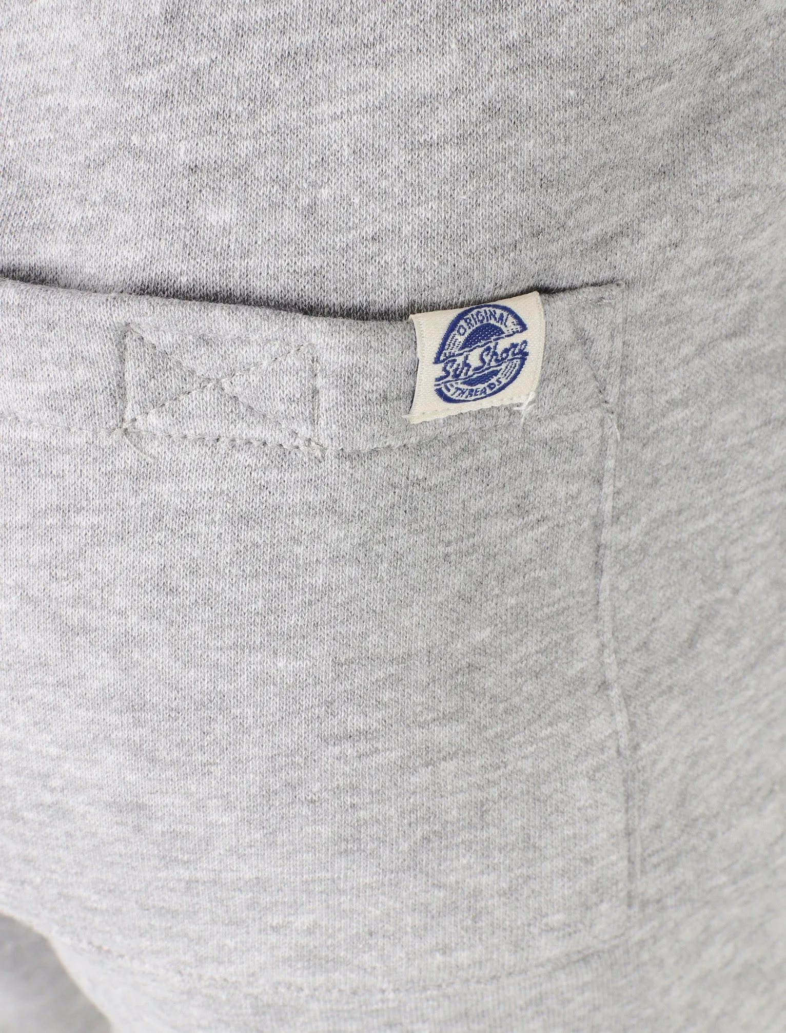 Mast Brush Back Fleece Cuffed Joggers In Light Grey Marl - South Shore