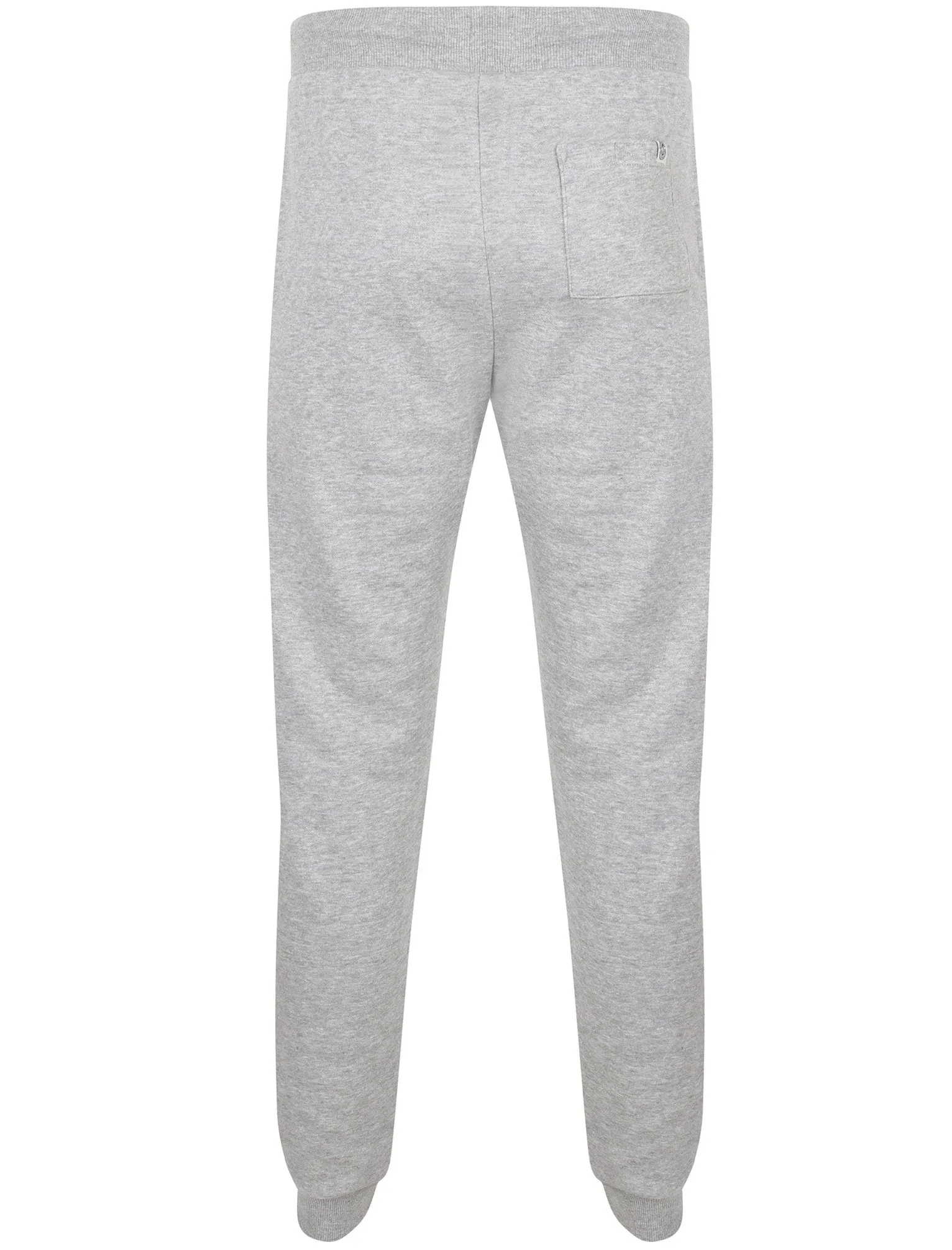 Mast Brush Back Fleece Cuffed Joggers In Light Grey Marl - South Shore