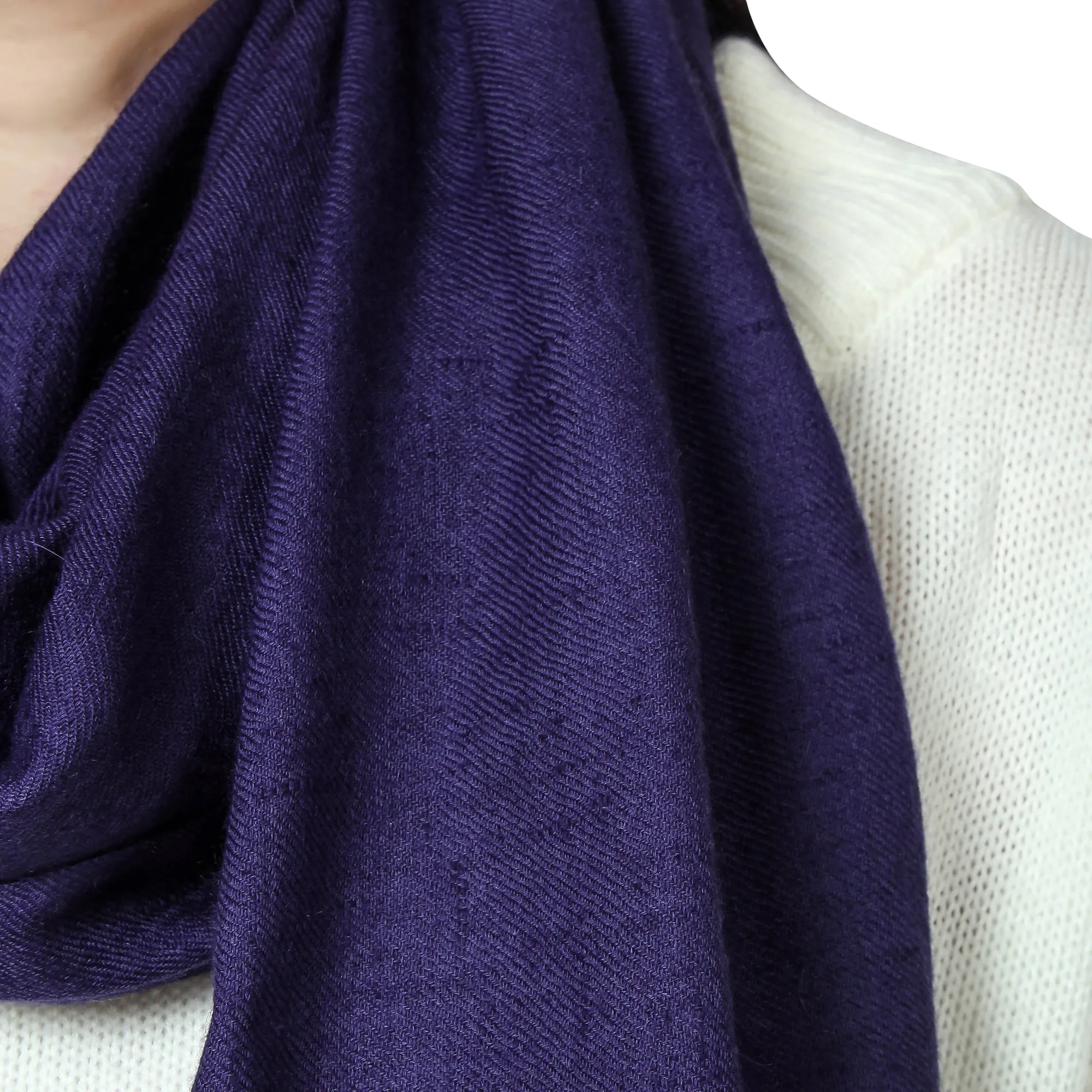 Navy Cashmere Scarf