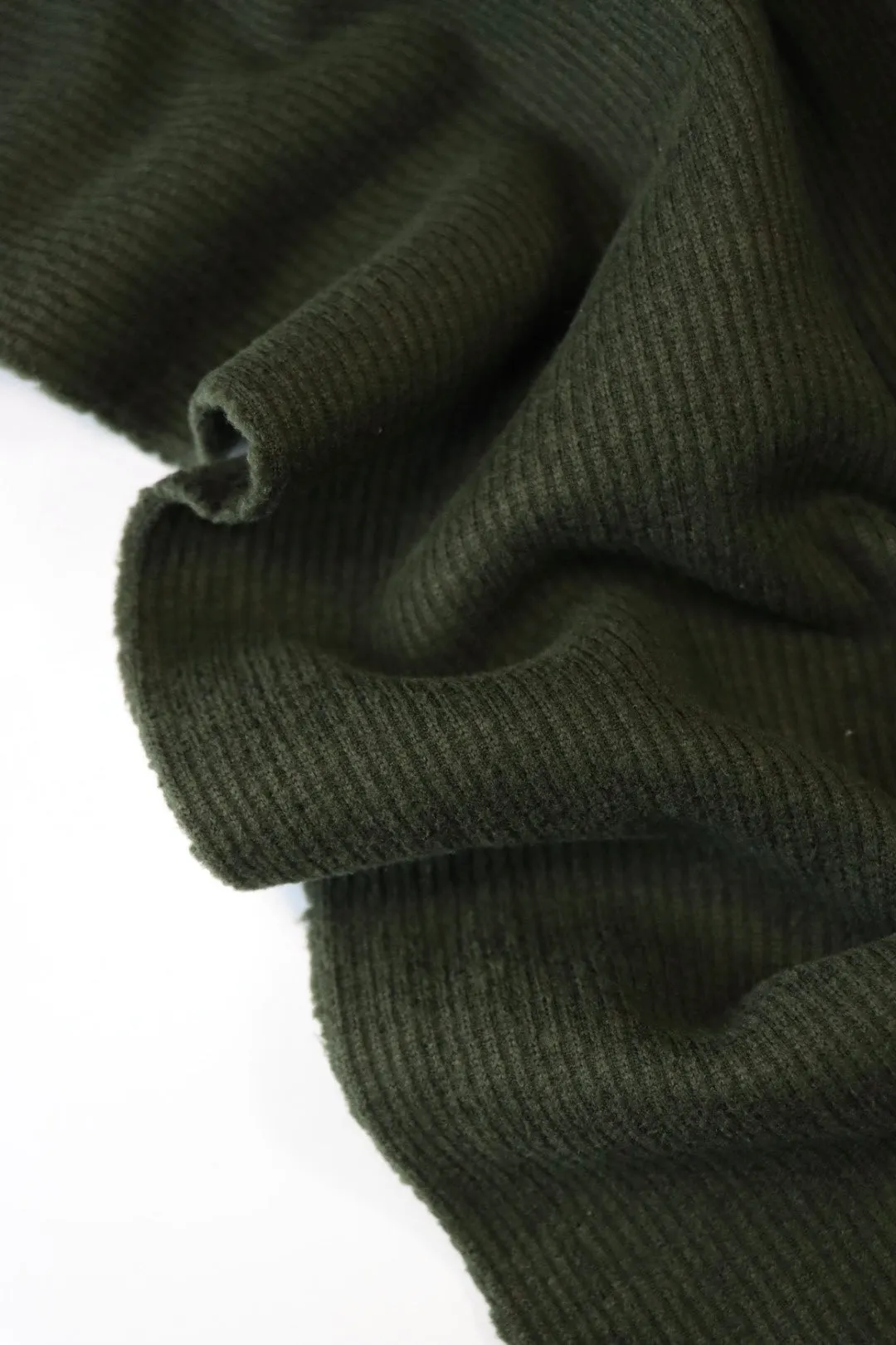 Olive Polartec Wind Pro Ribbed Sweater Fleece