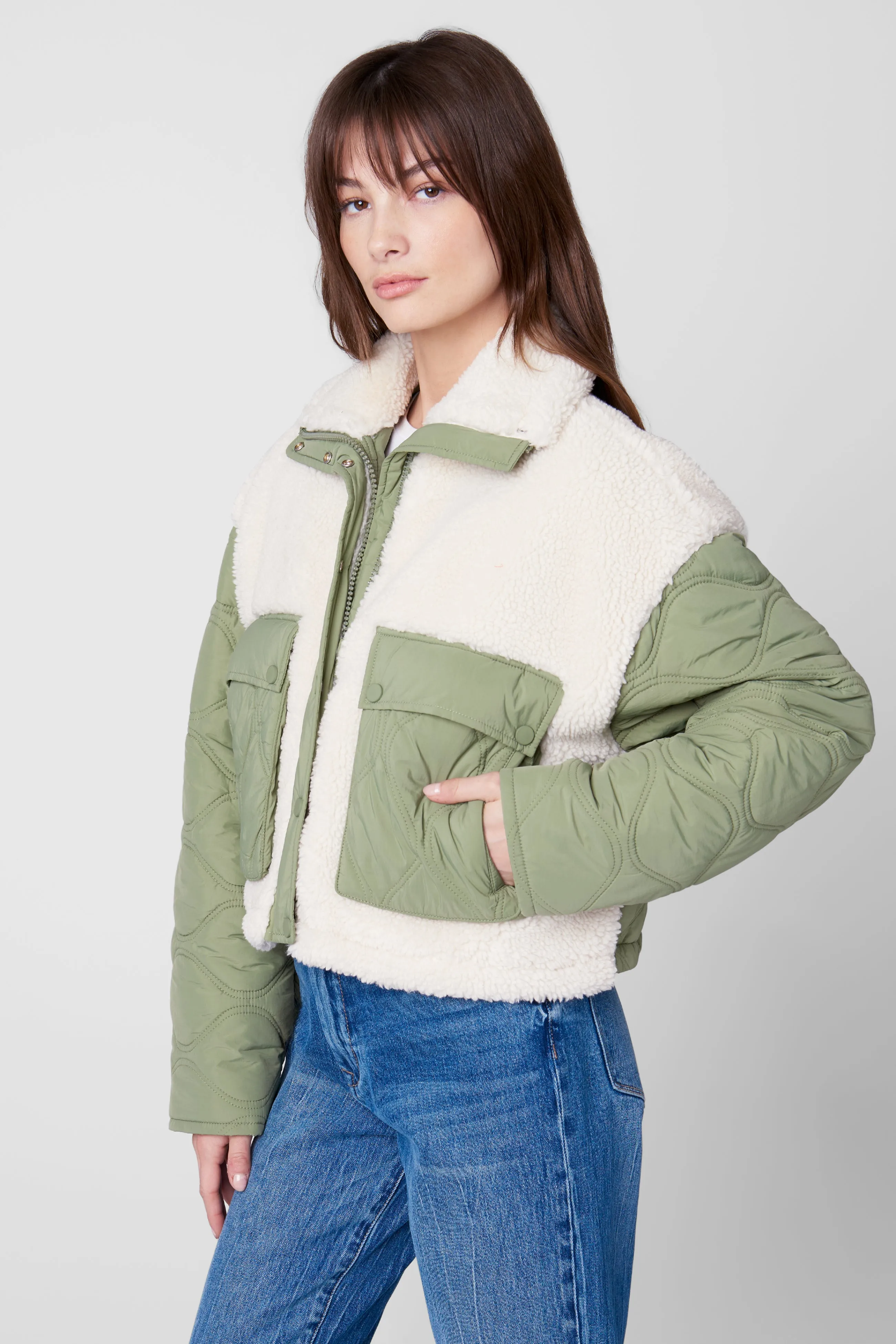 Perfect Getaway Sherpa x Quilted Jacket