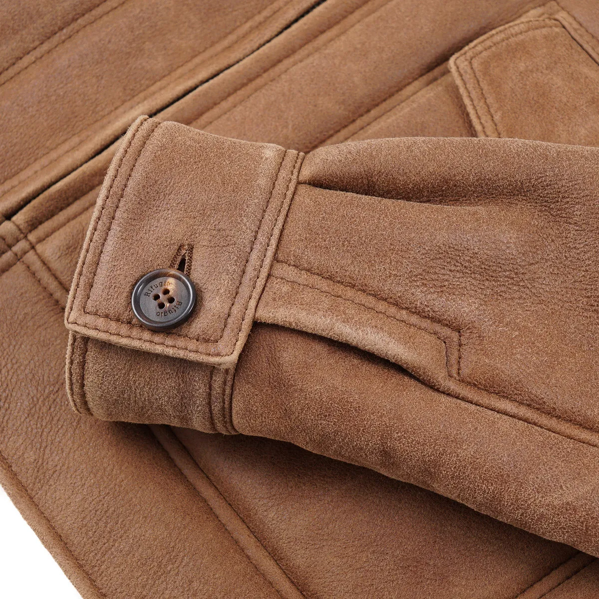 Rifugio Shearling Leather Aviator Jacket