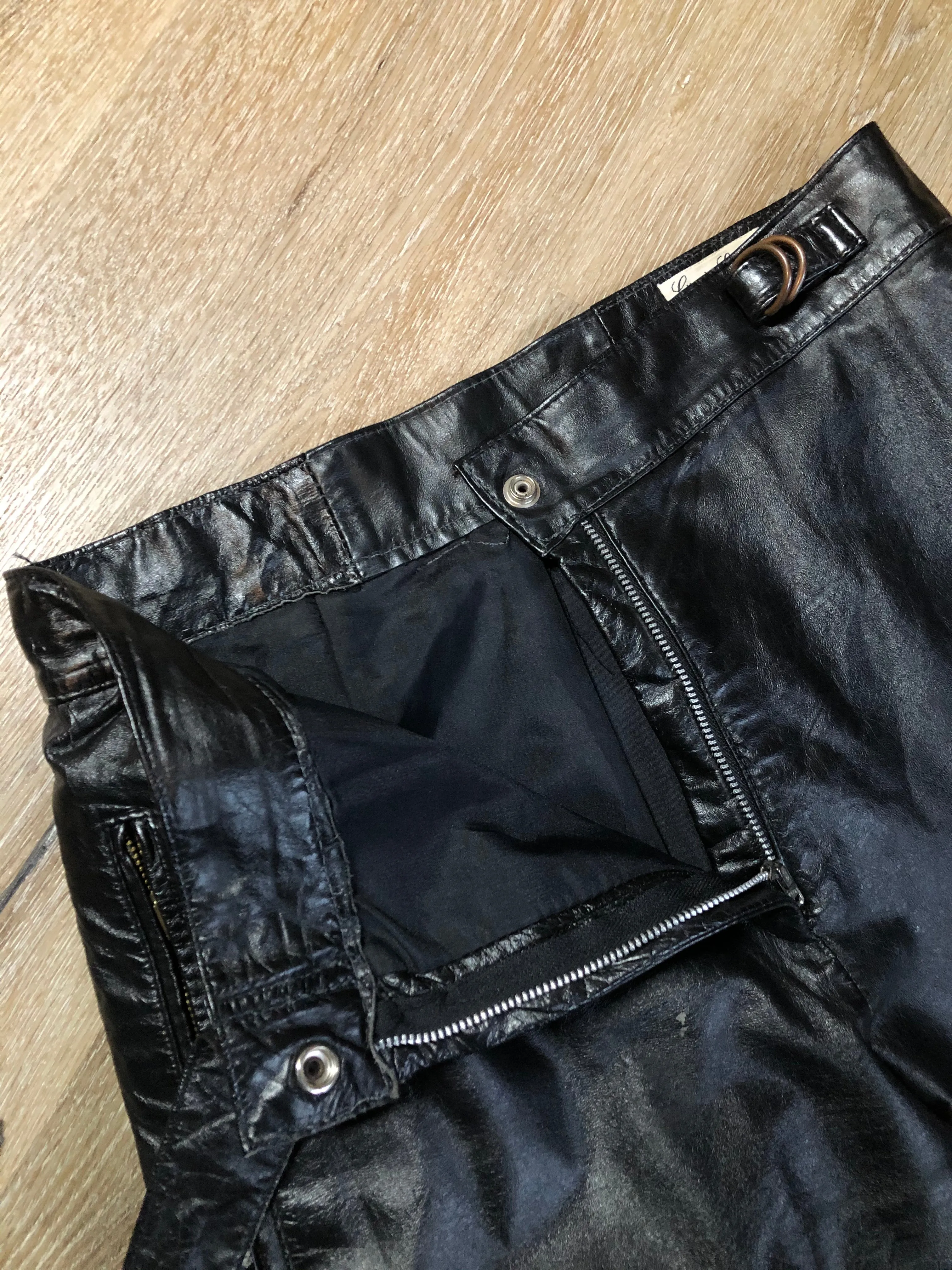 Rive Droite Black Leather Pants