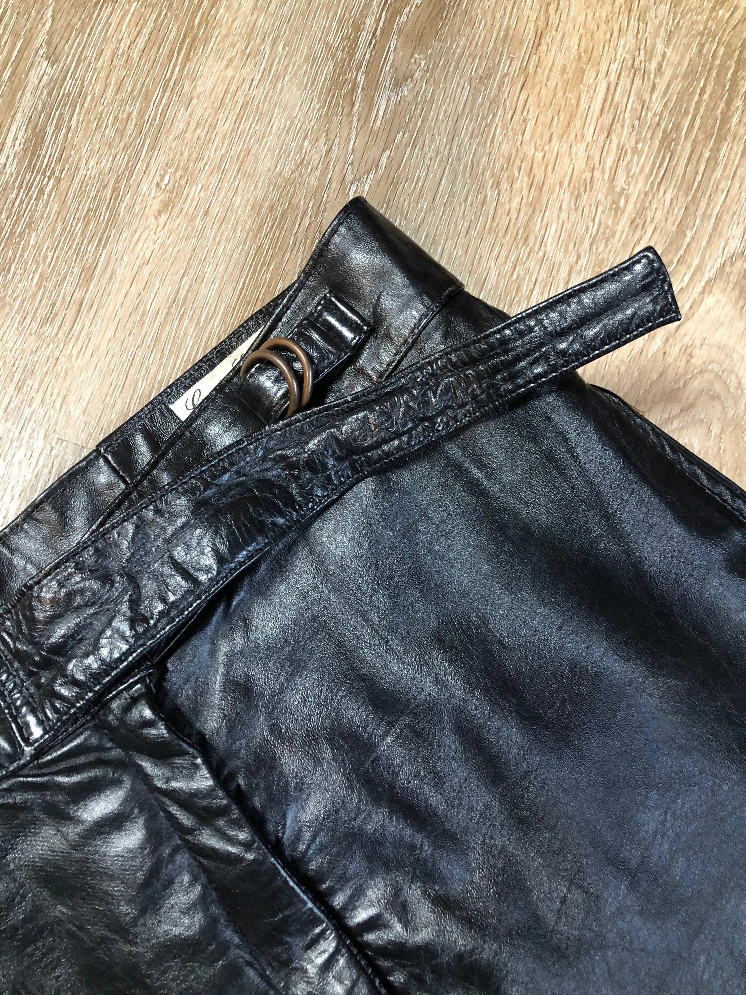 Rive Droite Black Leather Pants