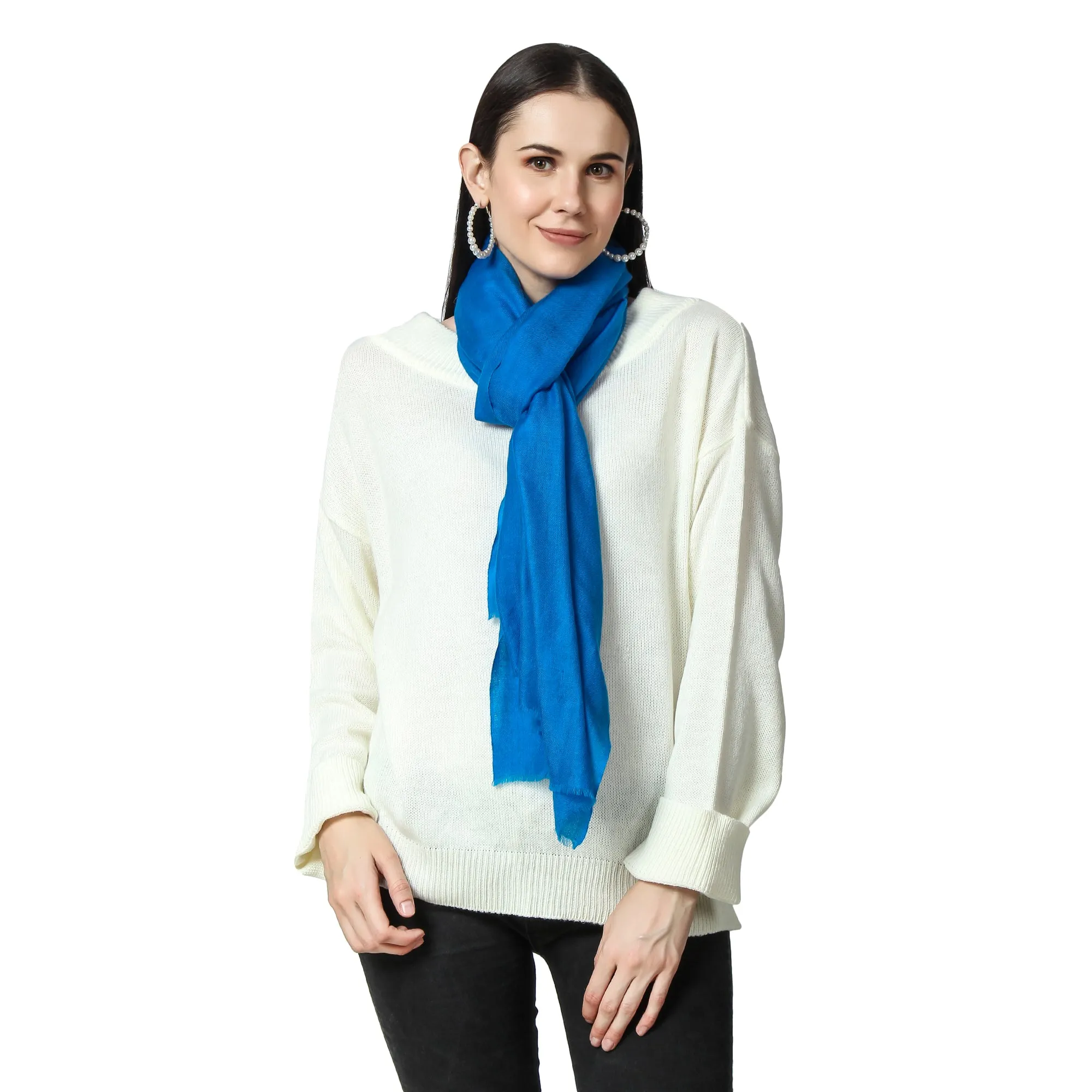 Sapphire Cashmere Scarf