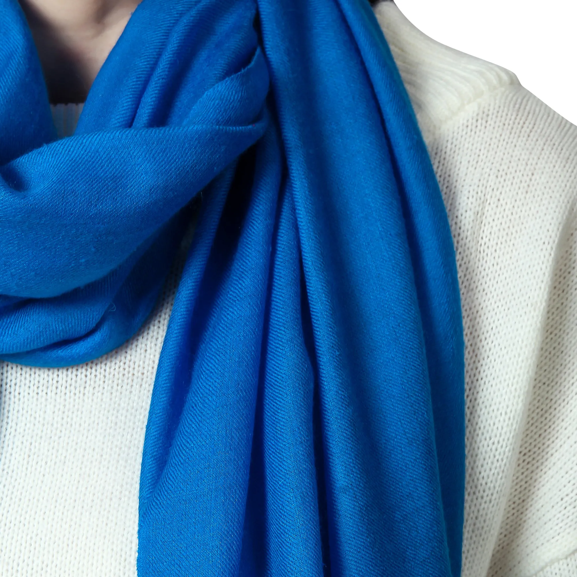 Sapphire Cashmere Scarf