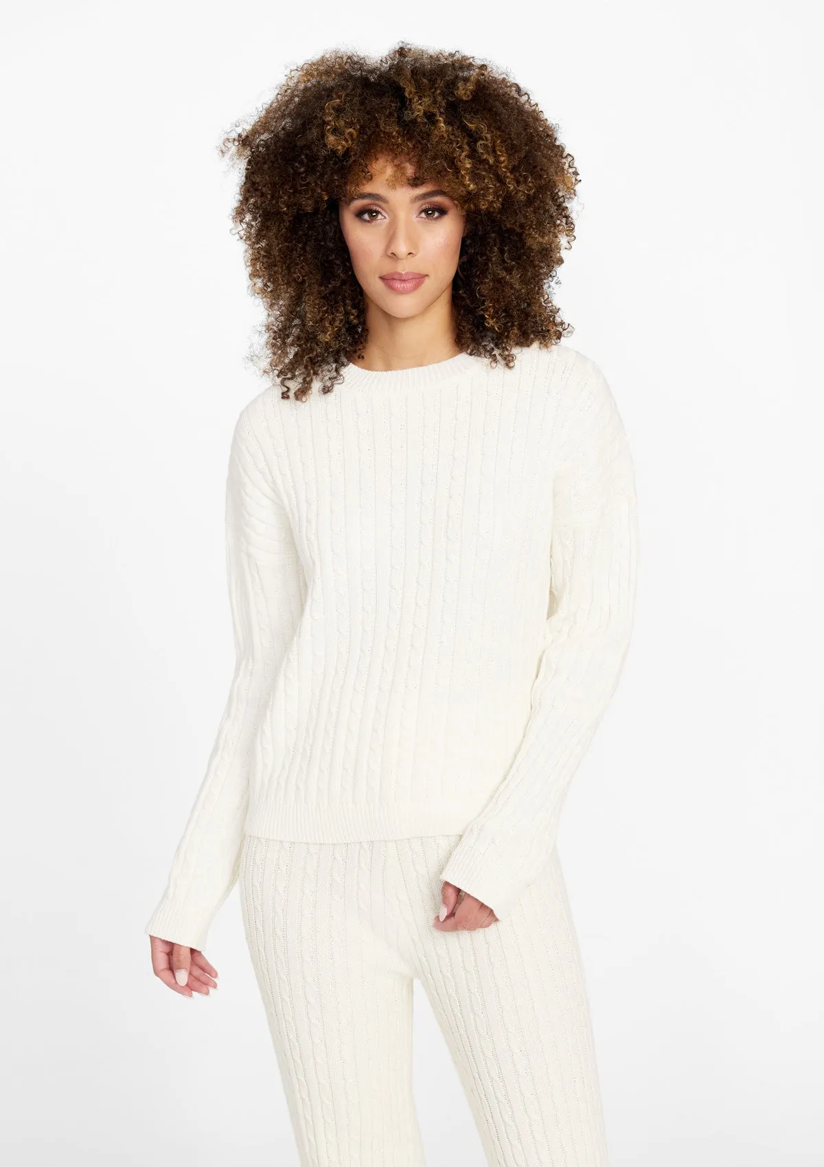 Tall Dakota Cable Knit Sweater