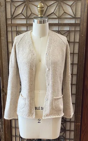 The Sewing Sweater in Creme Suri Alpaca