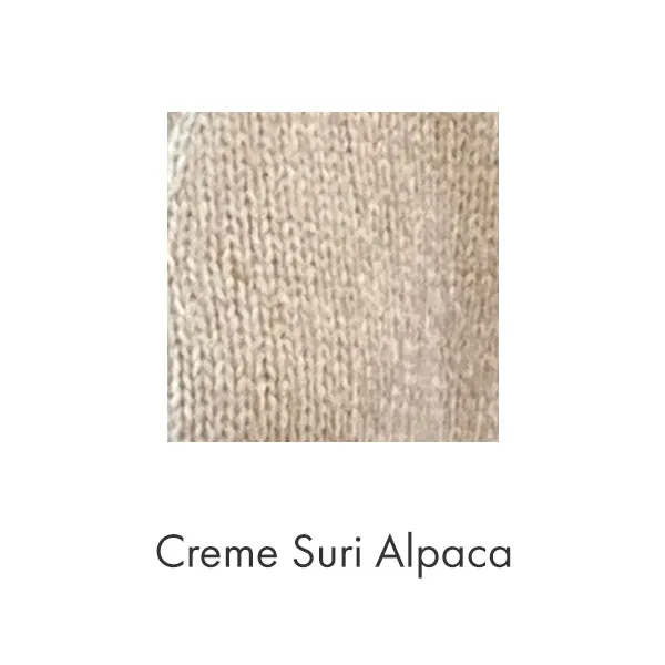 The Sewing Sweater in Creme Suri Alpaca