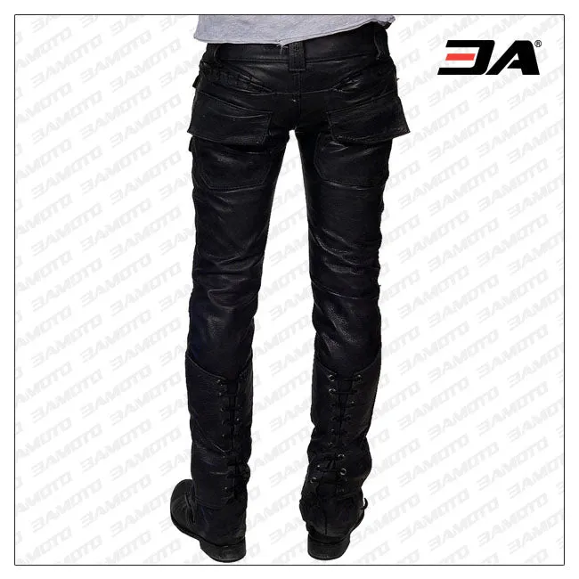 Vintage Moto Lambskin Leather Pant